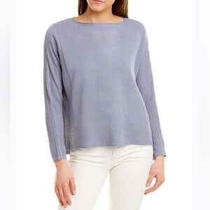 NEW Andrea Jovine High-Low Blue Top Size Medium